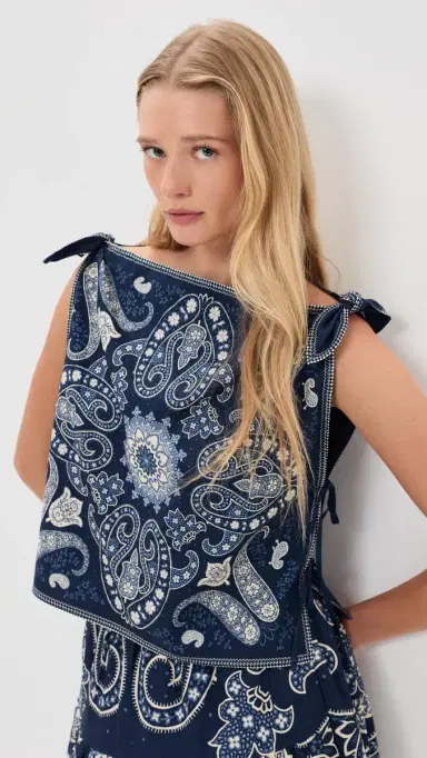 Sea Emelina Print Sleeveless Top | Thumbnail 3 Sea Emelina Print Sleeveless Top | Thumbnail 3