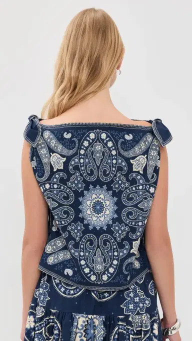 Sea Emelina Print Sleeveless Top | Thumbnail 4 Sea Emelina Print Sleeveless Top | Thumbnail 4