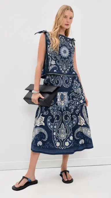 Sea Emelina Print Sleeveless Top | Thumbnail 6 Sea Emelina Print Sleeveless Top | Thumbnail 6