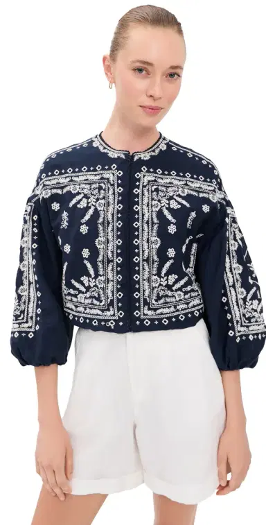 Veronica Beard Drake Jacket Navy | Thumbnail 1 Veronica Beard Drake Jacket Navy | Thumbnail 1