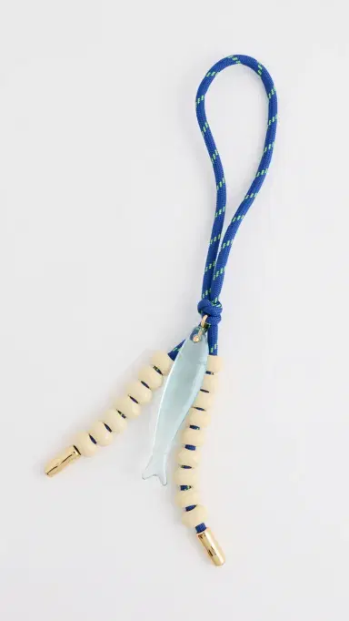 Madewell Paracord Fish Bag Charm frosted sky One Size | Thumbnail 2
