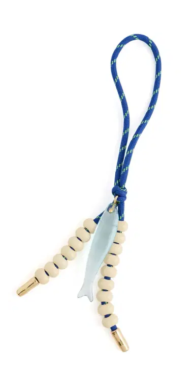 Madewell Paracord Fish Bag Charm frosted sky One Size | Thumbnail 1