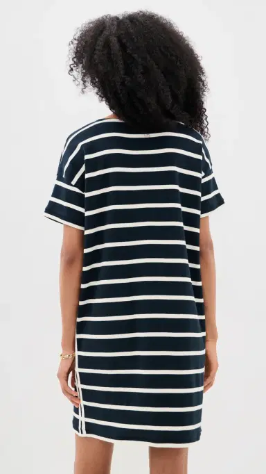 La Ligne Breton Dress Navy/Ecru M | Thumbnail 3