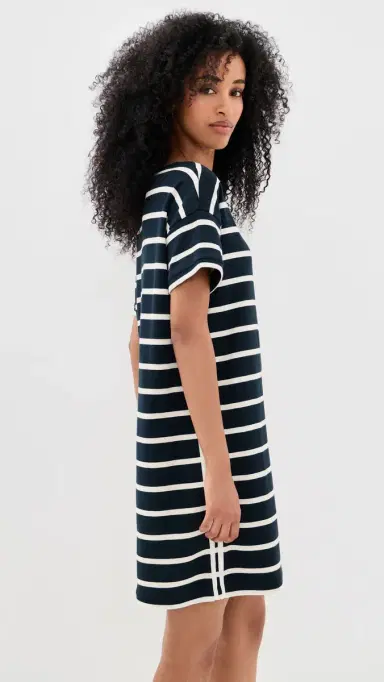 La Ligne Breton Dress Navy/Ecru M | Thumbnail 4