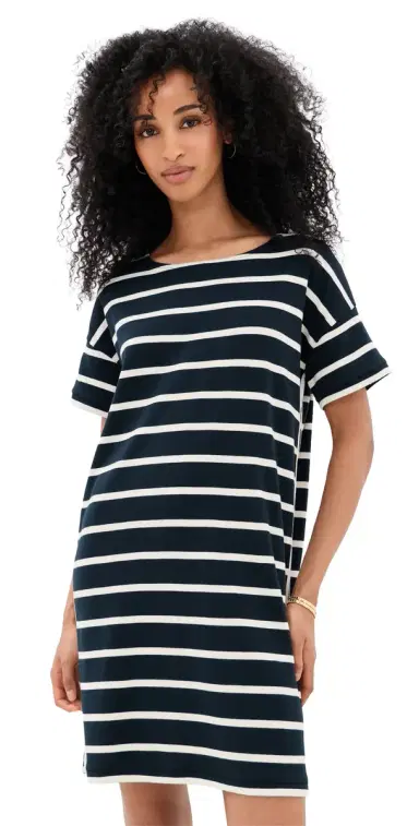 La Ligne Breton Dress Navy/Ecru M | Thumbnail 1