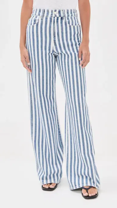 Veronica Beard Jean Taylor Striped Jeans saltwater stripe 24 | Thumbnail 2