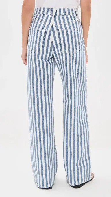 Veronica Beard Jean Taylor Striped Jeans saltwater stripe 24 | Thumbnail 3