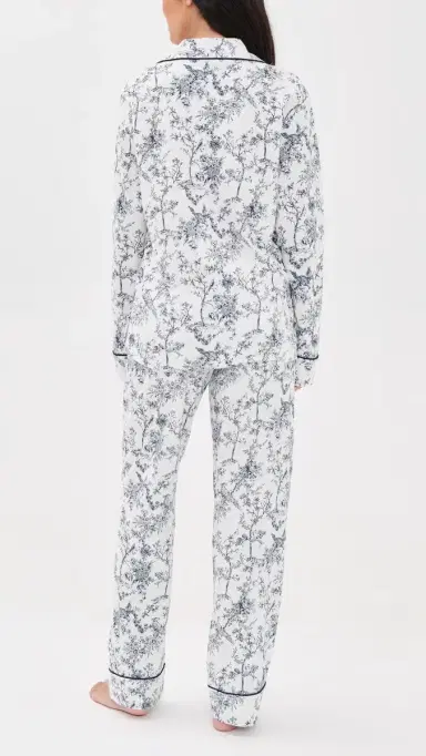Petite Plume Pima Pajamas Set White | Thumbnail 3 Petite Plume Pima Pajamas Set White | Thumbnail 3