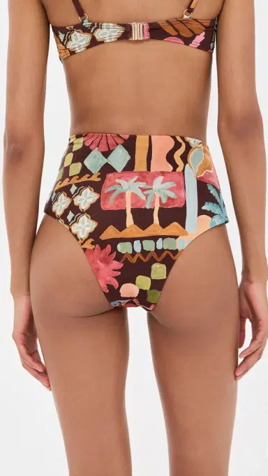 MINKPINK Isola High Waisted Bikini Bottoms Cocoa Coast | Thumbnail 3 MINKPINK Isola High Waisted Bikini Bottoms Cocoa Coast | Thumbnail 3