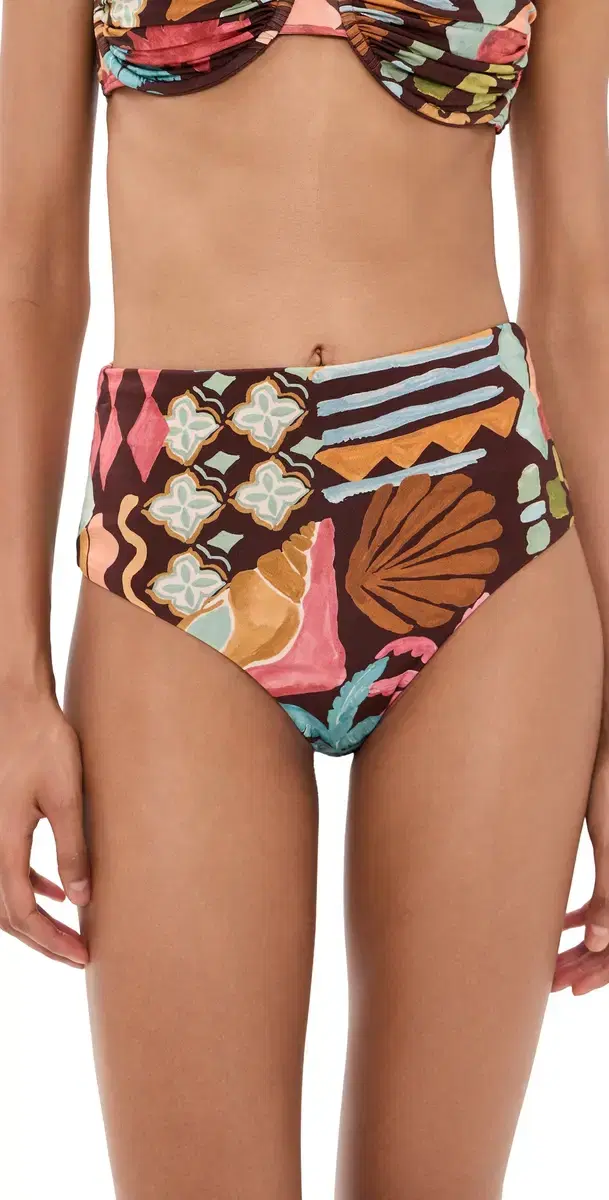 Isola High Waisted Bikini Bottoms Cocoa Coast