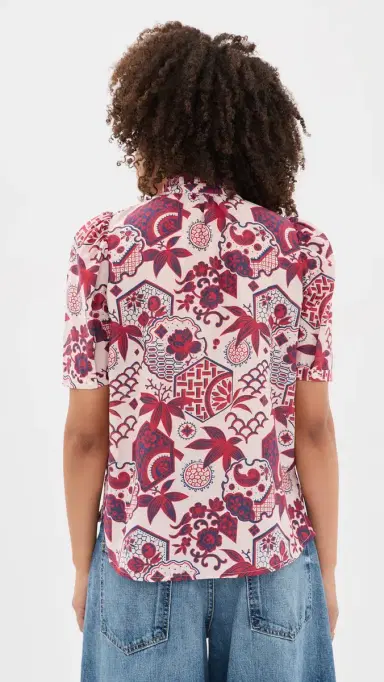 ALIX OF BOHEMIA Winnie Crimson Hive Shirt Off-White M | Thumbnail 3