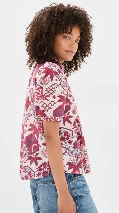 ALIX OF BOHEMIA Winnie Crimson Hive Shirt Off-White M | Thumbnail 4