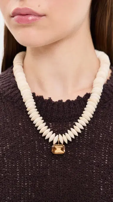 Jennifer Behr Sydney Necklace Sand One Size | Thumbnail 3