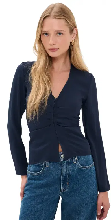 MM6 MAISON MARGIELA Long-sleeved Top Blue Navy 42 | Thumbnail 1 MM6 MAISON MARGIELA Long-sleeved Top Blue Navy 42 | Thumbnail 1