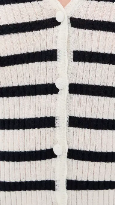 Veronica Beard Anwin Cardigan Dove/Navy S | Thumbnail 6