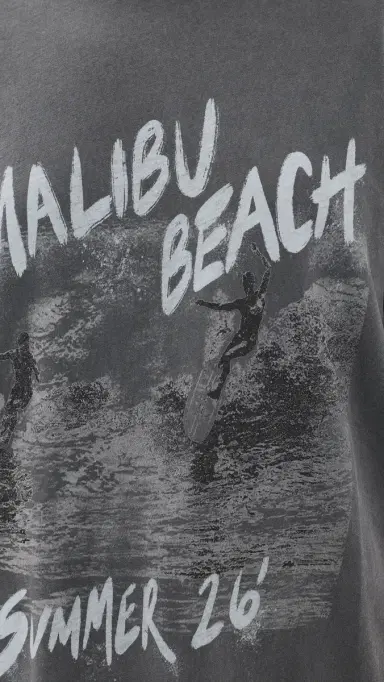 Anine Bing Cade Surfer Tee Washed Black | Thumbnail 6