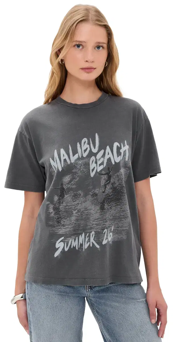 ANINE BING Cade urfer Tee Washed Black