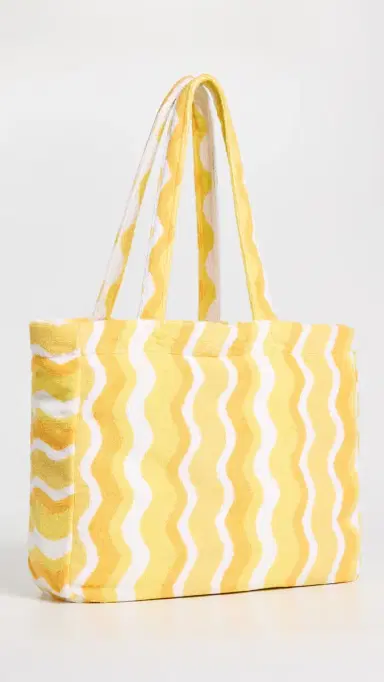 Weezie Looped Terry Beach Tote Spritz Squiggle One Size | Thumbnail 4 Weezie Looped Terry Beach Tote Spritz Squiggle One Size | Thumbnail 4