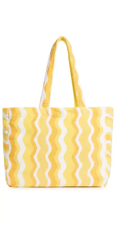 Weezie Looped Terry Beach Tote Spritz Squiggle One Size | Thumbnail 1 Weezie Looped Terry Beach Tote Spritz Squiggle One Size | Thumbnail 1