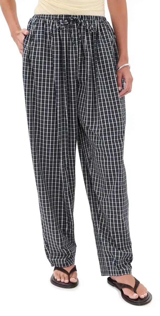 Lioness Aura Pants Navy emon Plaid