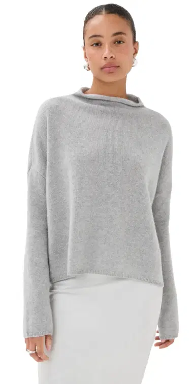 Lisa Yang Sandy Cashmere Sweater Dove Grey 2 | Thumbnail 1