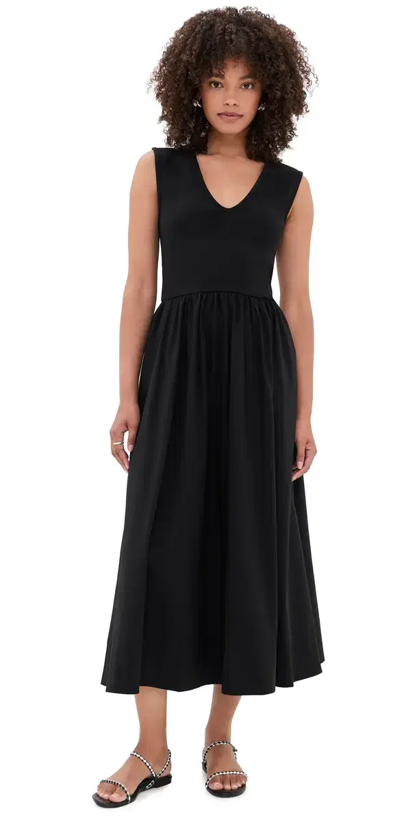 Sold Out NYC The V Neck RSVP Dress Black XS