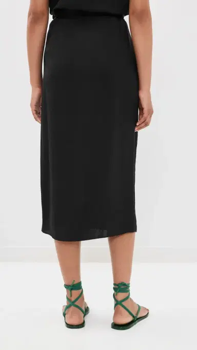 Tibi Summer Slip Wrap Skirt Black | Thumbnail 3 Tibi Summer Slip Wrap Skirt Black | Thumbnail 3