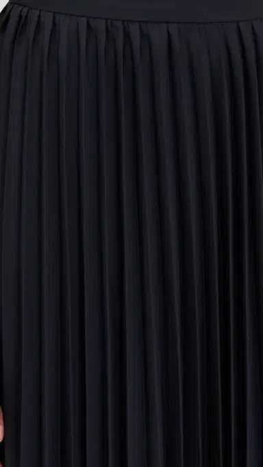 Tibi Pleated Sunray Skirt Navy | Thumbnail 6