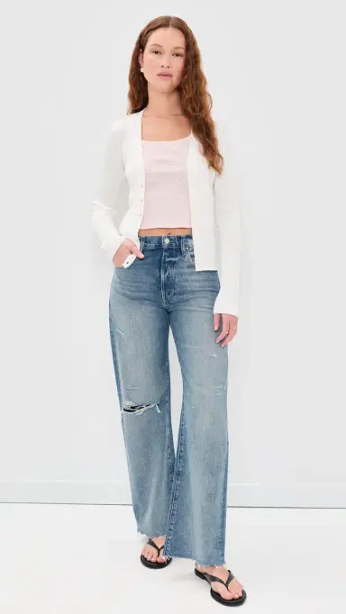 Sold Out NYC The Ribbed Favorite Cardigan In Cream Cream L | Thumbnail 5 Sold Out NYC The Ribbed Favorite Cardigan In Cream Cream L | Thumbnail 5