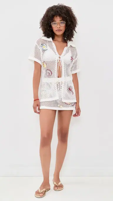 MINKPINK Soleia Crochet Top White/Multi M | Thumbnail 5 MINKPINK Soleia Crochet Top White/Multi M | Thumbnail 5