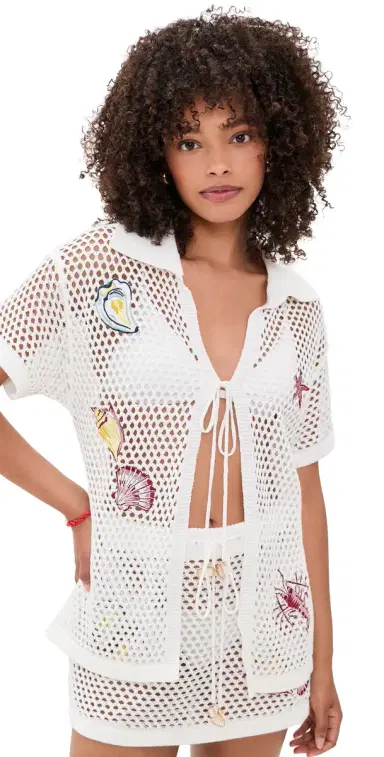 MINKPINK Soleia Crochet Top White/Multi M | Thumbnail 1 MINKPINK Soleia Crochet Top White/Multi M | Thumbnail 1
