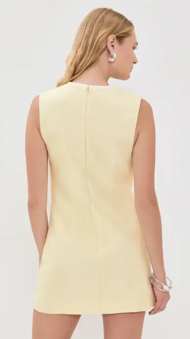 Self-Portrait Yellow Taffeta Bow Mini Dress Yellow 4 | Thumbnail 3 Self-Portrait Yellow Taffeta Bow Mini Dress Yellow 4 | Thumbnail 3