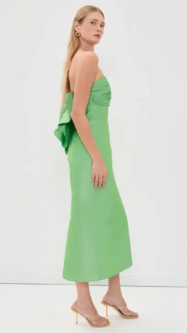 Shoshanna Katerina Midi Dress Verde 0 | Thumbnail 4 Shoshanna Katerina Midi Dress Verde 0 | Thumbnail 4