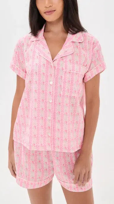 LoveShackFancy Prym Pajamas Set TRAWBERRY MACAROON | Thumbnail 2