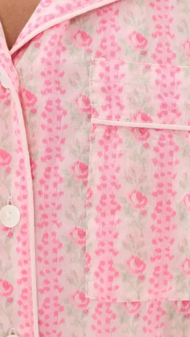 LoveShackFancy Prym Pajamas Set TRAWBERRY MACAROON | Thumbnail 6