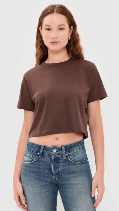 Sold Out NYC The Cropped Perfect Tee Chocolate M | Thumbnail 2 Sold Out NYC The Cropped Perfect Tee Chocolate M | Thumbnail 2