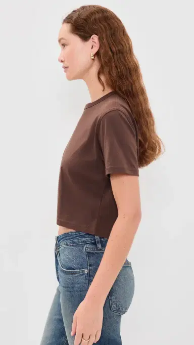 Sold Out NYC The Cropped Perfect Tee Chocolate M | Thumbnail 4 Sold Out NYC The Cropped Perfect Tee Chocolate M | Thumbnail 4