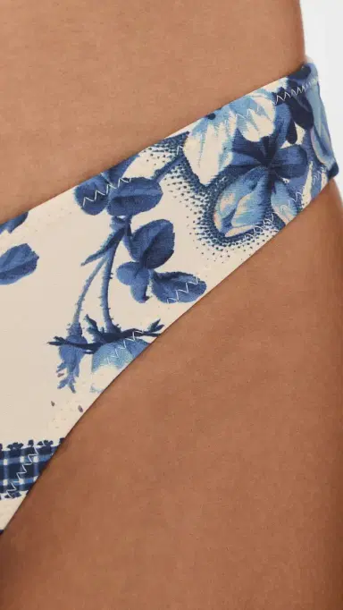Montce Blue Toile tripe Lulu Bikini Bottoms Blue Toile tripe | Thumbnail 5