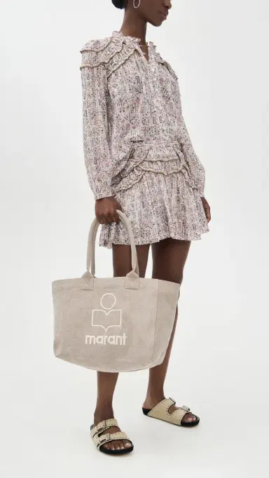Isabel Marant Yenky Zipped Bag Beige One Size | Thumbnail 3