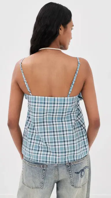 Acne Studios Tanessa Summery Blouse Blue/White 40 | Thumbnail 3
