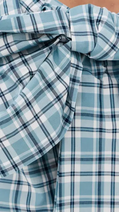 Acne Studios Tanessa Summery Blouse Blue/White 40 | Thumbnail 6