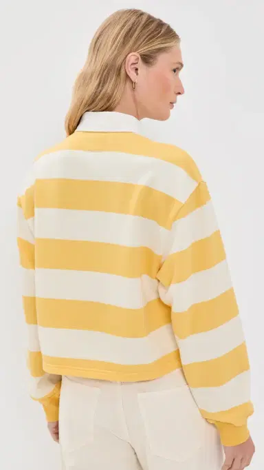 Denimist Charlie Rugby Tee Jumbo Yellow Stripe | Thumbnail 3 Denimist Charlie Rugby Tee Jumbo Yellow Stripe | Thumbnail 3