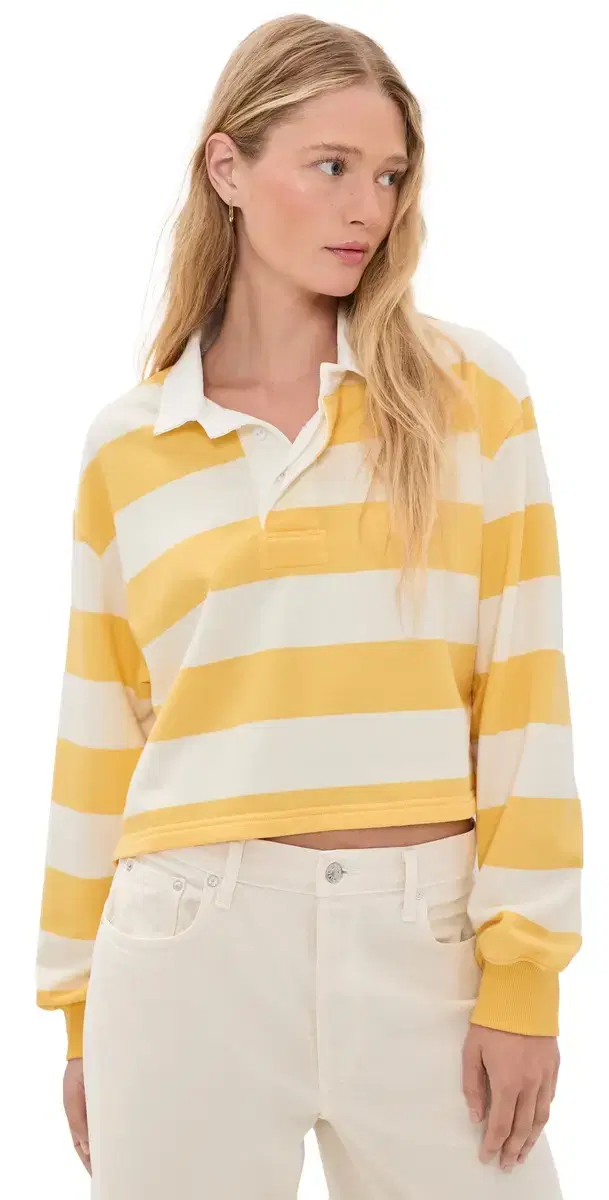 Denimist Charlie Rugby Tee Jumbo Yellow tripe