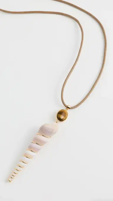 Jennifer Behr Dreya Necklace Tiger's Eye One Size | Thumbnail 4