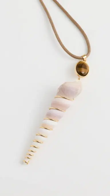 Jennifer Behr Dreya Necklace Tiger's Eye One Size | Thumbnail 5