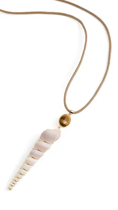 Jennifer Behr Dreya Necklace Tiger's Eye One Size | Thumbnail 6