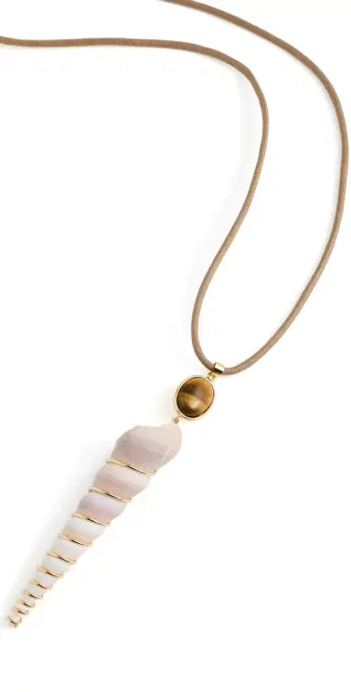 Jennifer Behr Dreya Necklace Tiger's Eye One Size | Thumbnail 1
