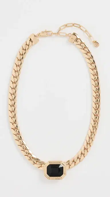 Ettika Emerald Deco Necklace Black One Size | Thumbnail 2 Ettika Emerald Deco Necklace Black One Size | Thumbnail 2