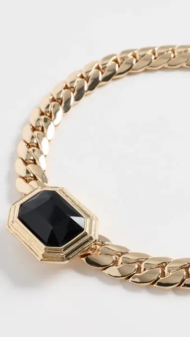 Ettika Emerald Deco Necklace Black One Size | Thumbnail 4 Ettika Emerald Deco Necklace Black One Size | Thumbnail 4