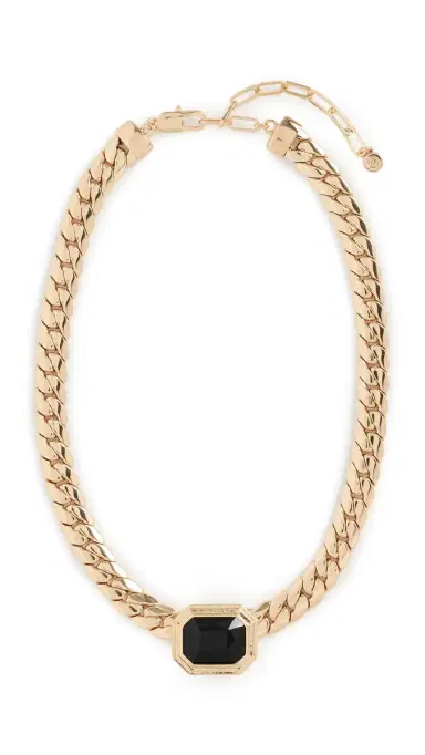Ettika Emerald Deco Necklace Black One Size | Thumbnail 5 Ettika Emerald Deco Necklace Black One Size | Thumbnail 5